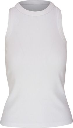 Veronica Beard sleeveless ribbed top - women - Cotton/Elastane - M - White