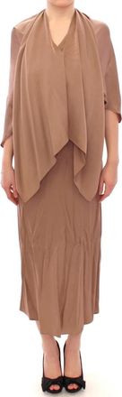 Lamberto Petri Shift Jurk - Dames - Feestkleedjes - Bruin - M - Kleedjes