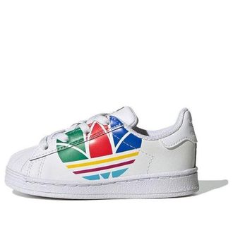 adidas (TD) adidas Superstar Pure K Colorful Trefoil - Cloud White FW4017