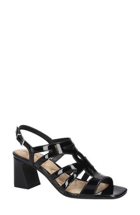 Easy Street Divine Slingback Sandal in Black Patent at Nordstrom, Size 7.5