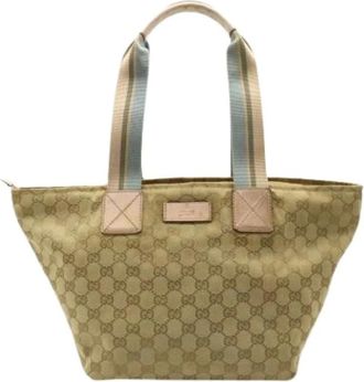 Gucci Pre-owned Tote Bags, female, Beige, Size: ONE SIZE Pre-owned Open Tote