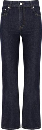 Ganni Betzy Cropped Bootcut Jeans - Dames - Cropped Jeans - Blauw - W24 - Katoen - Jeans