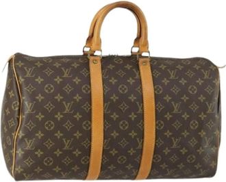 Louis Vuitton Pre-owned Weekend Bags, female, Brown, Size: ONE SIZE Pre-owned Weekend Bag