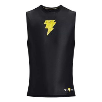 Under Armour Project Rock Iso-Chill Black Adam Tank Black Yellow 1377746-001