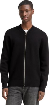 Tom Tailor Denim Strickpullover TOM TAILOR DENIM, Herren, Gr. XXL, schwarz, Strick, Obermaterial: 52% Viskose, 27% Polyester, 21% Polyamid, unifarben, regular fit norm