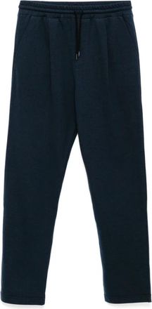 Kiton Sweatpants, male, Blue, M, Navy Blue Drawstring Trousers