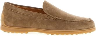 Tod's Pantofola Loafer - Heren - Loafers - Beige - 45 EU - Su&egrave;de - Schoenen