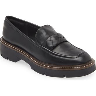 Nordstrom Torie Platform Loafer in Black at Nordstrom, Size 9
