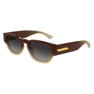 Bottega Veneta Sunglasses, unisex, Brown, Size: 51 MM Panthos Sunglasses