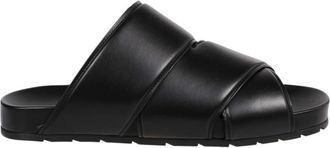 Bottega Veneta Black Open Toe Sandals