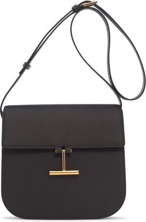 Tom Ford Mini Tara Grained Leather Crossbody Bag in Espresso at Nordstrom
