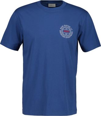 GANT T-Shirt GANT GRAPHIC SHORT SLEEVE, Herren, Gr. 4XL, vintage blau, Jersey, Obermaterial: 100% Baumwolle, unifarben, regular fit h&uuml;ftlang, Rundhals, ein