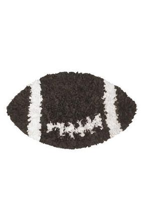 R16 Home Shaggy Raggy Football Rug in Brown/White at Nordstrom Rack