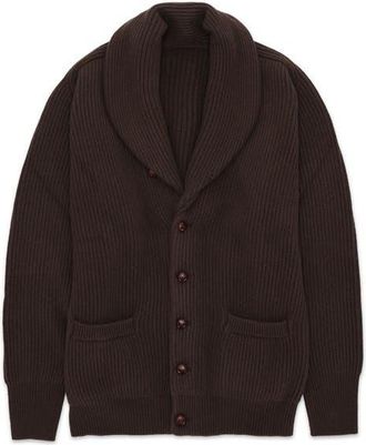 Fortela Stoke Cashmere Cardigan in Dark Brown at Nordstrom, Size X-Large Eu