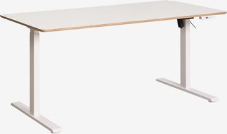 Sklum Escritorio Elevable El&eacute;ctrico Rectangular Con Funci&oacute;n De Memoria En Madera Y Hierro Serpi Sklum &x2194&xfe0e 160 Cm