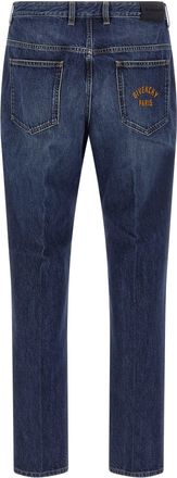 Givenchy Mens Blue Cotton Straight-Leg Jeans Clothing