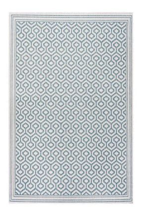 Jonathan Y Designs Marvao Diamond Trellis Indoor/Outdoor Area Rug in Teal/gray at Nordstrom, Size 3Ft 0In X 5Ft 0In
