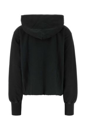 Maison Margiela Womens Slate Cotton Sweatshirt Vintagecarbon Exterior: Felpe