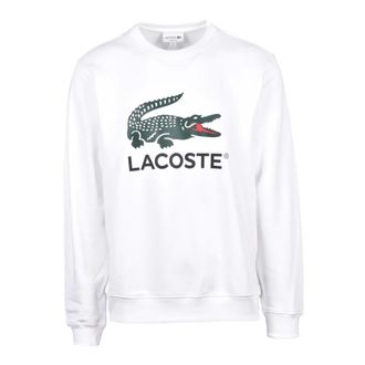 Lacoste Sweatshirts, male, White, Size: 4XL Sweatshirt