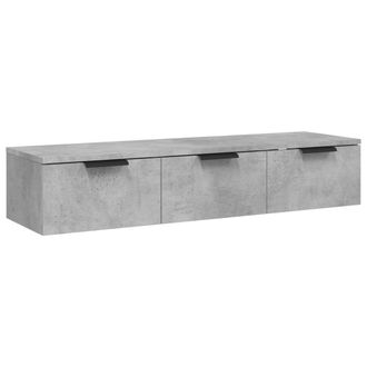 vidaXL Vidaxl - Armario De Pared Madera De Ingenier&iacute;a Gris Hormig&oacute;n 102x30x20cm