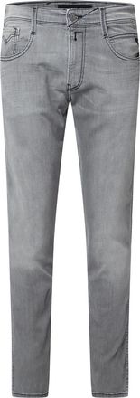 Replay Mens Anbass Slim-Fit Jeans in Grey Cotton - Size 32W/30L