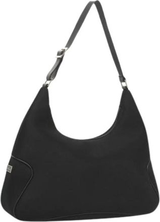 Ferragamo Pre-owned Shoulder Bags, female, Black, Size: ONE SIZE Pre-owned Nylon Shoulder Bag
