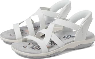 Skechers Reggae Slim - Stretch Flex Hands Free Slip-Ins Womens Shoes White : 10 B - Medium, Rubber