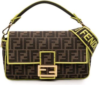 Fendi Pre-owned Fendi Zucca Embroidered Canvas Baguette Satchel 8BR600 A6V5 199 8241