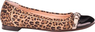 AGL Monika Cap Toe Ballet Flat in Leo Print at Nordstrom, Size 37.5
