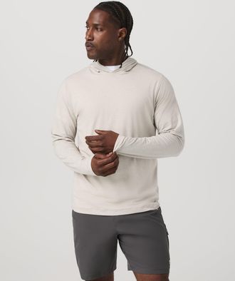 Vuori Clothing Long Sleeve Everyday Fitness Hoodie | Oatmeal Heather | Medium
