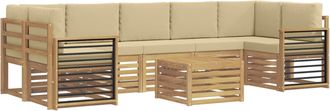vidaXL Juegos De Sof&aacute;s Madera De Acacia S&oacute;lida Vidaxl
