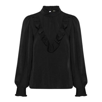 Cream CRSaffa Blouse - Dames - Blouses & Shirts - Zwart - Maat: S Poliester