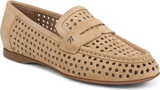Naturalizer Bloom Perforated Penny Loafer in Dune Dust Tan at Nordstrom, Size 11