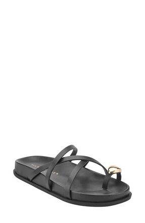 Marc Fisher Braidey Slide Sandal in Black at Nordstrom, Size 5.5