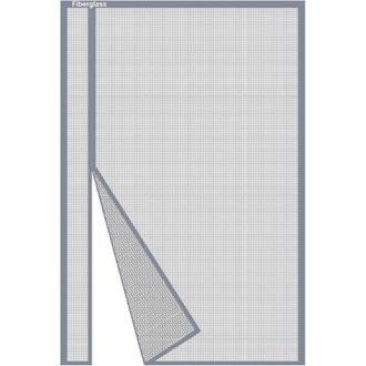 OEM Puertas Mosquiteras Magn&eacute;ticas - Juego De 2 - 70 X 190 Cm - Fibra De Vidrio Resistente - Apertura Lateral Autom&aacute;tica