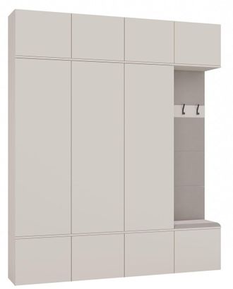 OEM Armario De Recibidor - 2 Armarios, Perchero, Asiento - Cachemira - Sistema Modular De Mobiliario Para Recibidor