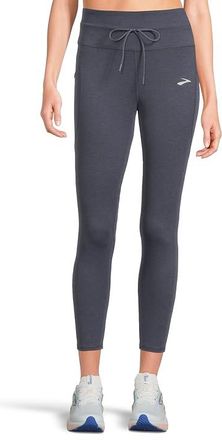 Brooks Luxe Tight Womens Clothing Heather Nightshadow : 2XL (US 20-22) 24.5, Polyester/Spandex