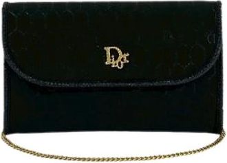 Dior Pre-owned Clutches, female, Black, Size: ONE SIZE Pre-owned Nylon Leather Shoulder Bag