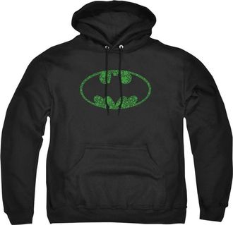 Gildan Batman St. Patrick&acute;s Day Shamrock Logo Adult Pull Over Hoodie / Hooded Sweatshirt
