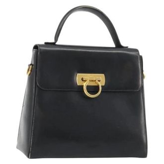 Ferragamo Pre-owned Hand Bag - Dames - Vintage Handtas - Zwart - ONE Size - Vintage