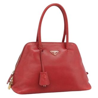 Prada Pre-owned Vintage Hand Bag - Dames - Pre-owned - Rood - Maat: ONE Size Leer
