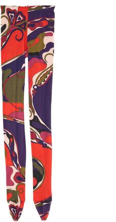 Emilio Pucci Orchid Print Tights Stocking-Donna
