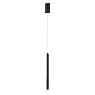 Luce-Ambiente-Design LED Suspension Pype in Black Metal 1 Light Point, CCT