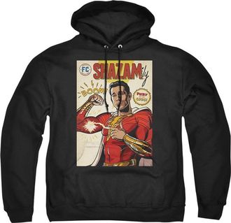 Gildan Shazam! Fury Of The Gods Shazam Comic Cover Adult Pull Over Hoodie / Hooded Sweatshirt