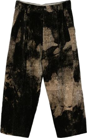 Ziggy Chen Pantaloni con stampa - Nero