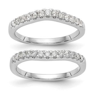 Diamond2Deal 14k Gold Lab Grown Diamond Wedding Band Ring 0.63Ct Clarity- VS Color- G-H