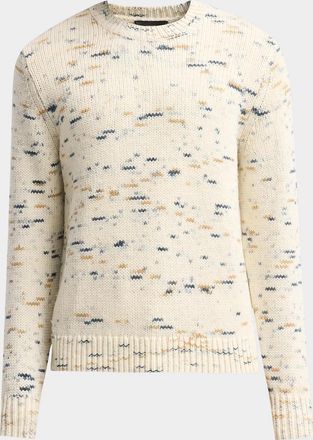 Vince Men & apos;s Wool Super Space Dye Crewneck Sweater