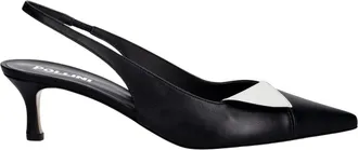 Pollini Pumps - Dames - Pumps - Zwart - 38 EU - Leer - Schoenen