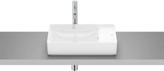 Roca Roca - Lavabo De Porcelana De Sobre Encimera Ona Forma: Cuadrado