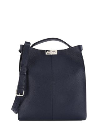 Fendi Peekaboo X-Lite Fit Bag Leather satchel - Blauw